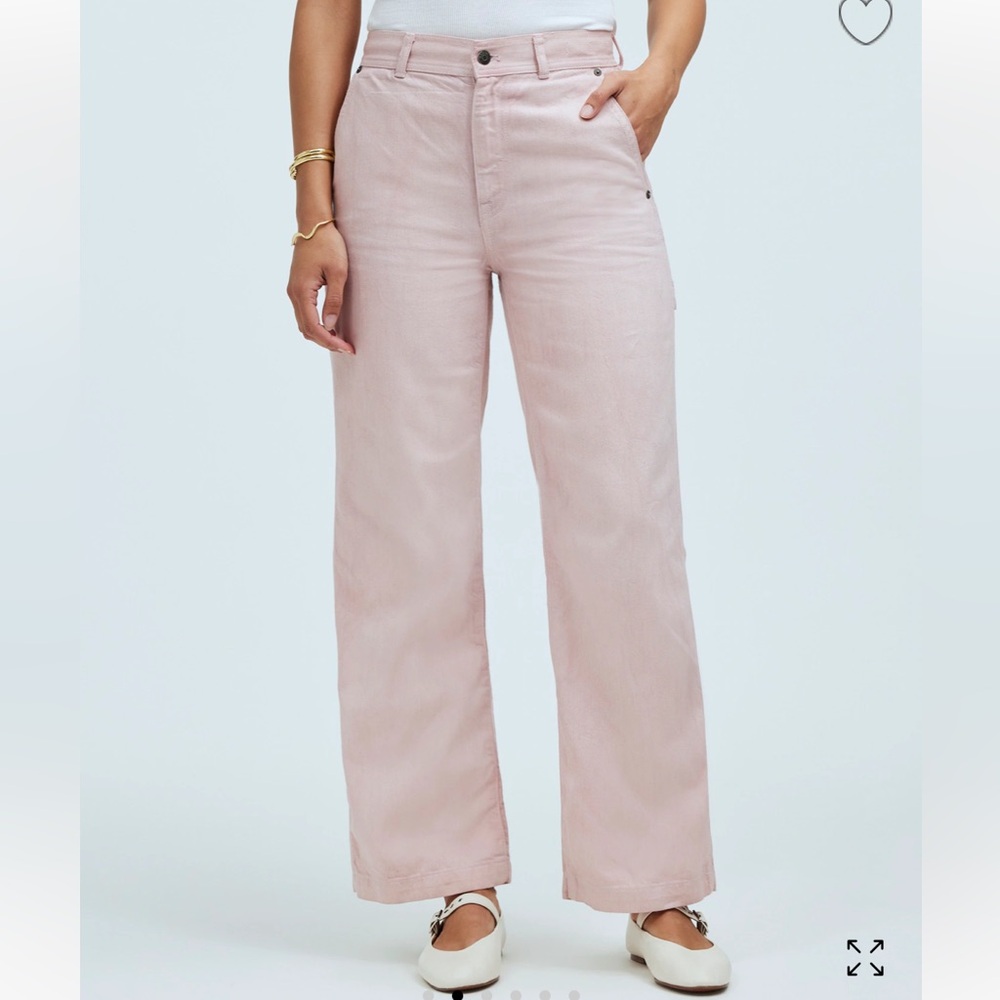 Madewell Pink Flare & Wide Leg Jeans